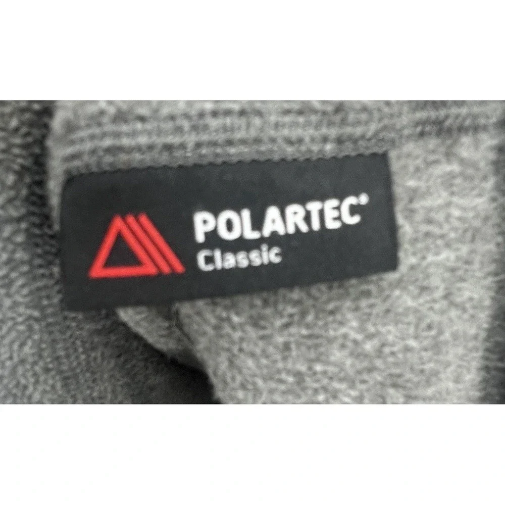 The North Face Mens XL‎ Polartec Classic Fleece 1/4 Zip Pullover Gray Jacket.
